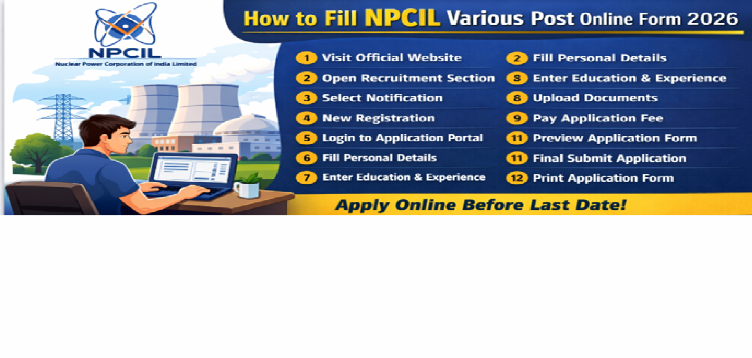 NPCIL Various Post Online Form 2026